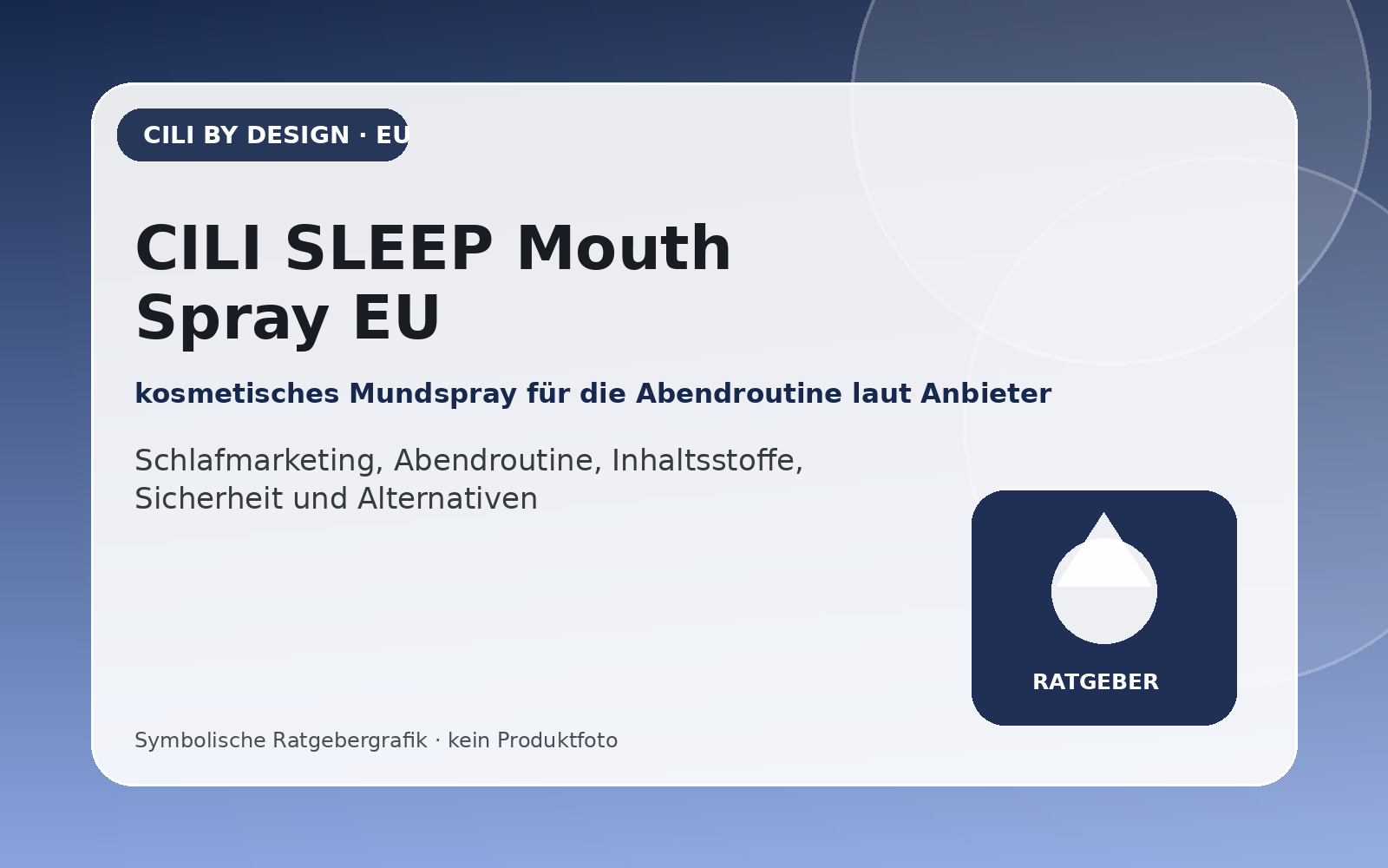 CILI SLEEP Mouth Spray EU – symbolische Ratgebergrafik mit scanbarem QR-Code zum Partnerangebot