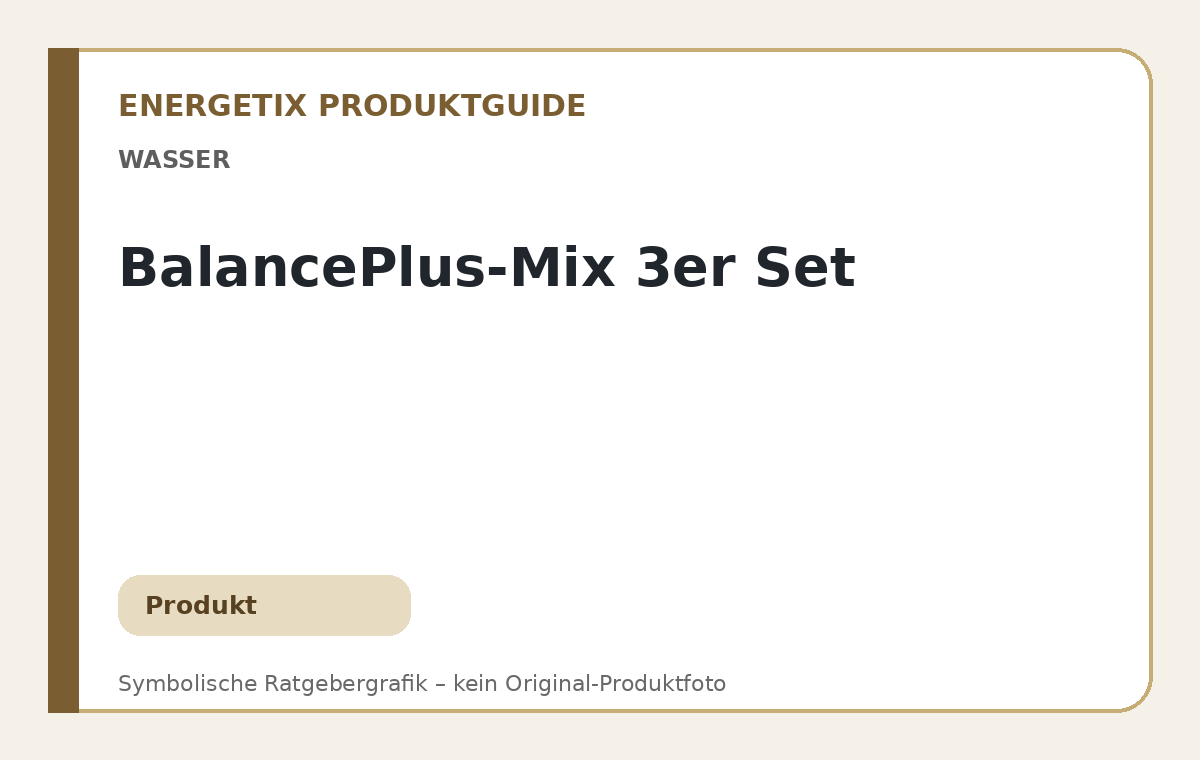 BalancePlus-Mix 3er Set – symbolische Ratgebergrafik