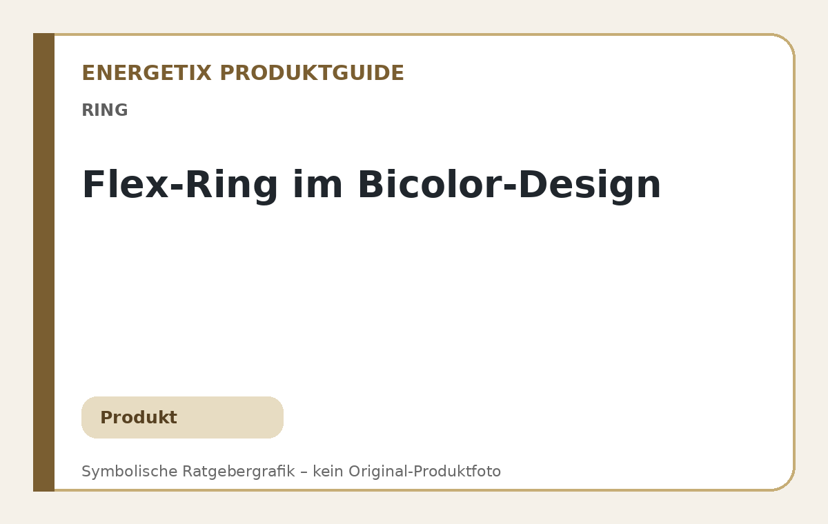 Flex-Ring im Bicolor-Design – symbolische Ratgebergrafik