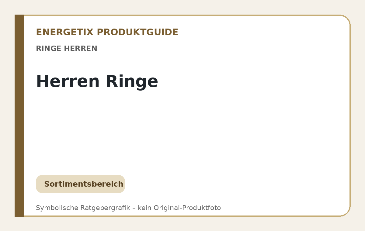 Herren Ringe – symbolische Ratgebergrafik