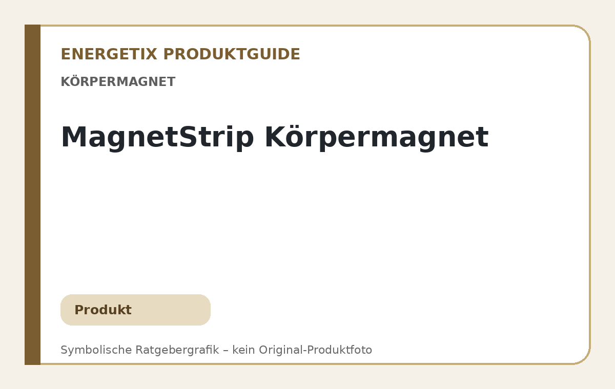 MagnetStrip Körpermagnet – symbolische Ratgebergrafik