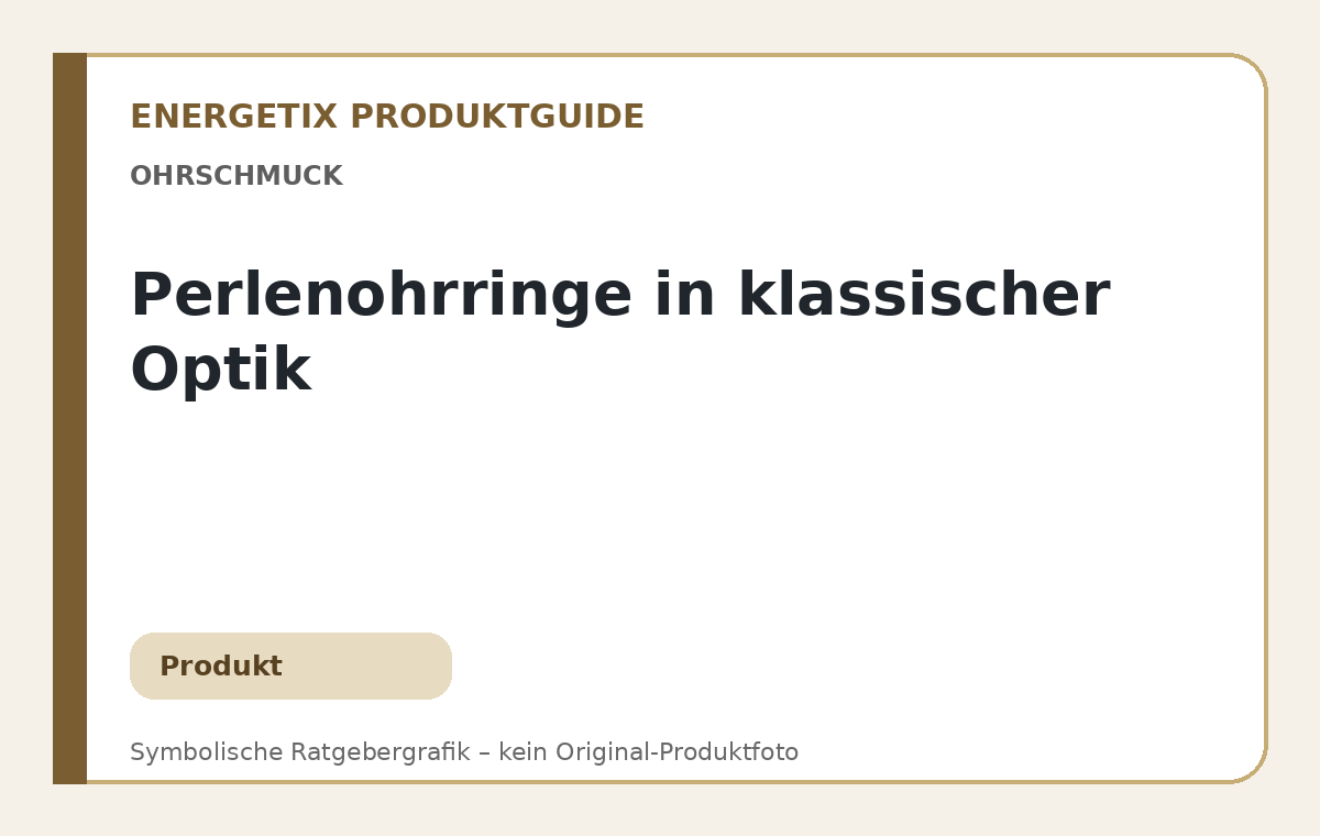 Perlenohrringe in klassischer Optik – symbolische Ratgebergrafik