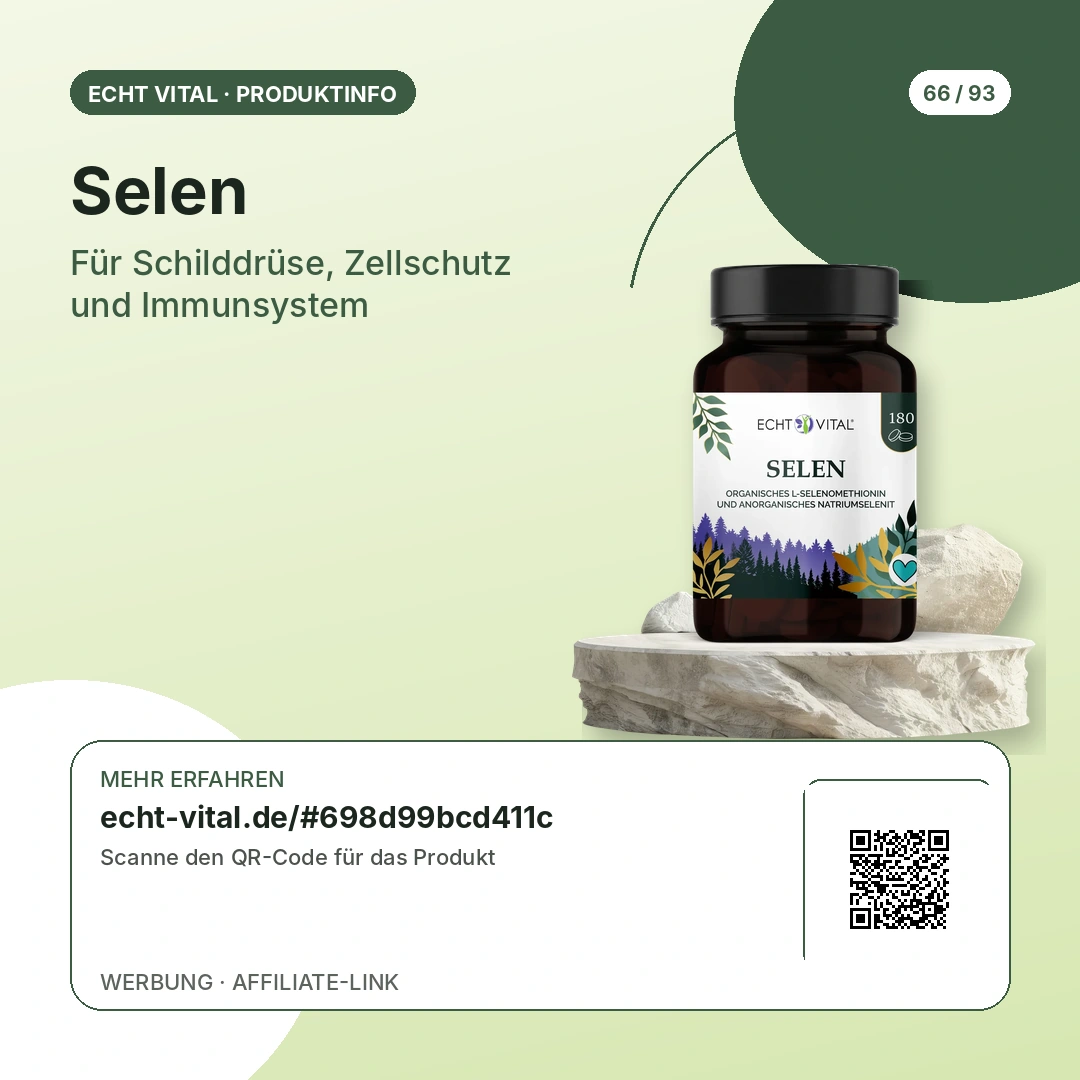 Selen Sicherheitshinweise und QR-Code zum Anbieter
