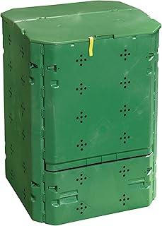 Juwel Ganzjahres-Komposter Bio 600 (Nutzinhalt 600 l, für Garten- und Küchenabfälle, Gartenkomposter mit Befüllklappe mit Windsicherung, UV- /witterungsbeständig, Behälter Recyclingkunststoff) 20153 Test 2025