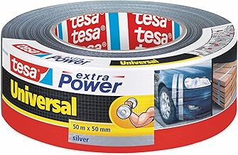 tesa extra Power Universal Gewebeband - Gewebeverstärktes Ductape zum Reparieren, Befestigen, Bündeln, Verstärken oder Abdichten - Grau - 50 m x 50 mm Test 2025