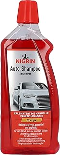 NIGRIN Autoshampoo Konzentrat, 1 Liter, entfernt auch starke Verschmutzungen, schont Lack- und Kunststoffoberflächen, mit Orangen-Duft, Orange
