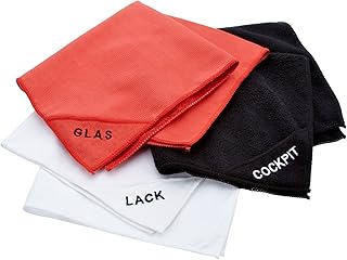 NIGRIN Mikrofaser-Set für Lack, Glas und Cockpit, kratzerfreies Auspolieren, Reinigung von Autoscheiben, Reinigung von allen Kunststoffen im Innenraum, je 40x40 cm Test 2025