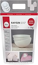 RAYHER HOBBY Rayher 3699000 Raysin 200 Gießpulver 1kg, Gießmasse weiß, Reliefgießpulver, lufthärtend und geruchslos, 1 Kg Test 2025