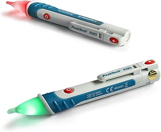 PeakTech 1030 AC Spannungsprüfer berührungslos [+LED Signal Lampe & Vibration] 50-1000 V AC Betriebsbereich, Leitungssuchgerät, Leitungssucher, Phasenprüfer, Stromprüfer, Leitungsfinder, 157x26mm Test 2025