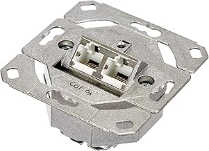 Gira 245200 Netzwerkdose 2-fach Cat.6A IEEE 802.3an Unterputz Einsatz Test 2025