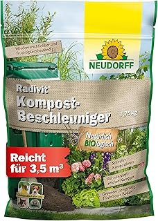 Neudorff Radivit Kompost-Beschleuniger – Bio Schnellkomposter zersetzt Kompostabfälle mit Sofort- & Langzeitwirkung. Kompoststarter für 3,5 m³, 1,75 kg