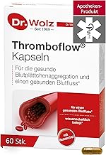 Dr. Wolz Thromboflow Kapseln, für einen gesunden Blutfluss, Blutfluss-Kapseln mit Resveratrol, ideal bei Flugreisen, 60 Kapseln Test 2025