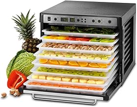 Tribest Sedona Combo Dörrautomat mit Kunststoffplatten - 9 austauschbare Ablagen - LED-Innenbeleuchtung - Schwarz - Rechteckig Test 2025