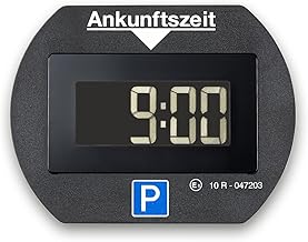 Needit elektronische Parkscheibe Park Lite I automatische Parkscheibe elektrisch mit Zulassung vom Kraftfahrt-Bundesamt I Digitale Parkuhr mit 2 Displays & vielen Funktionen, langlebig & zuverlässig