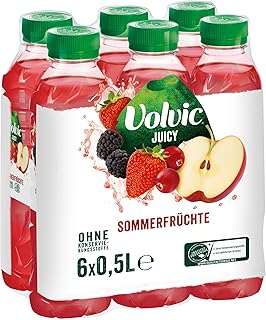 Volvic Juicy Multifrucht – Aus Multifrucht- und Karottensaftkonzentraten – Nur natürliche Aromen – 6 x 1 l Test 2025