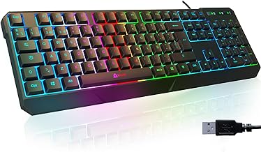 KLIM Chroma Gaming Tastatur QWERTZ DEUTSCH – USB Kabel, RGB Beleuchtung, Leise & Langlebig, Ergonomisch, Wasserdicht – Gamer Tastatur für PC, Mac, PS5, PS4 – Schwarz Test 2025