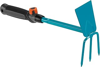 Gardena combisystem-Kleinhäckchen: 3-Zinken-Doppelhacke zum Lockern/Lüften und Jäten des Bodens, Arbeitsbreite 6,5 cm, ergonomischer Griff, Korrosionsschutz (8915-20) Test 2025