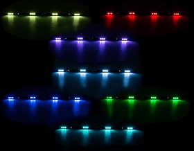 All Ride LKW Innenbeleuchtung, LED-Leiste Flache Bauweise, 4 x 3 SMD-LED, 7 Farben, geschaltet, Länge 70 cm, 10-30V Test 2025