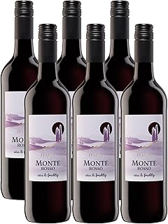 Monte Rosso Italia Rotwein süß und fruchtig (6 x 0,75l) Test 2025