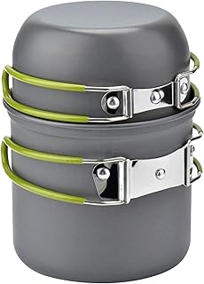 Camping Kochgeschirr Set Camping Kochset Geschirr Set Outdoor Kochtopf Picknick Töpfen Leicht Aluminium Faltbare 1-2 Personen Test 2025
