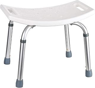 flexilife Duschhocker eckig - Duschsitz höhenverstellbar, Bad Hocker eckig weiß für Senioren - Badezimmer Stuhl- Badhocker für die Dusche (rechteckig) Test 2025