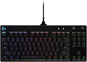 Logitech G PRO TKL mechanische Gaming-Tastatur, GX-Blue Clicky Switches, LIGHTSYNC RGB, Design ohne Nummernblock für Esport Gaming, Abnehmbares Mikro-USB-Kabel, US QWERTY-Layout - Schwarz Test 2025
