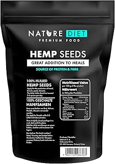 Hanfsamen 1000g | Geschält | Glutenfrei & Vegan | Reich an Protein & Ballaststoffen | Quelle von Omega 3 & 6 | Superfood für die Tägliche Ernährung | by Nature Diet Test 2025
