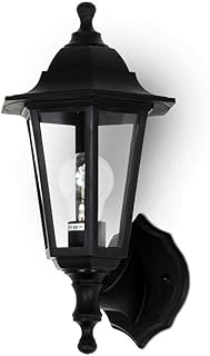 Kwazar Luminaire Außenwandleuchte E27 IP44 Schwarz Rustikale Außenlampe max 60W – Wetterfeste Wandbeleuchtung für Hauswand, Garten & Eingangsbereich | ERANO.A Außenleuchte Test 2025
