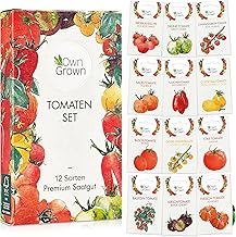Tomaten Samen Set : 12 Sorten Tomatensamen für Garten und Balkon – Tomaten Anzuchtset – Tomatensamen Alte Sorten – Garten Geschenk Set – Alte Tomatensorten OwnGrown