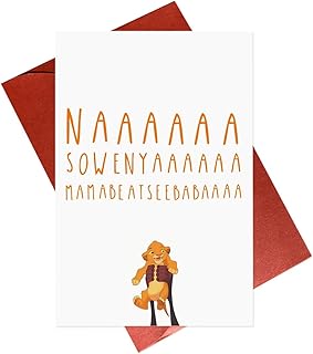 Lustige Glückwunschkarte zur Geburt des Babys, König der Löwen, Simba, für Jungen und Mädchen Test 2025