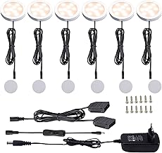 AIBOO Unterbauleuchte Küche LED Schrankbeleuchtung 6 Stück,Warmweiß Slim Bright Schranklicht Dimmbar Schrankleucht Schranklicht Vitrinenbeleuchtung für Küche,Badezimmer,Schlafzimmer Test 2025