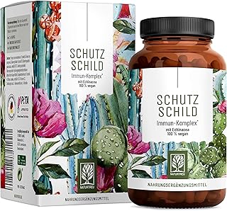 Immunsystem-Komplex - 500mg Echinacea mit Vitamin C Zink Selen L-Histidin & Kalmegh - Immunsystem stärken * vegan & ohne Zusätze - 120 Echinacea Purpurea Kapseln für 60 Tage Test 2025