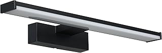 EGLO LED Wandlampe Pandella 1, Wandleuchte Spiegel, Spiegelleuchte aus Aluminium und Kunststoff, Badezimmer Lampe in Schwarz, Weiß, Feuchtraumleuchte, IP44, neutralweiß, L 40 cm Test 2025