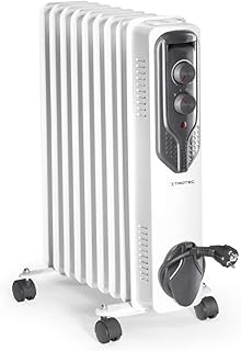 TROTEC Radiator Heizung TRH 20 E – Heizleistung 800 W / 1200 W / 2000 W – Elektro Heizkörper, 9 Rippen, Raumgröße 25 m² / 60 m³