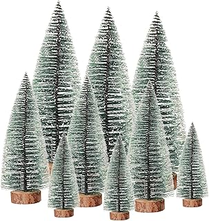 9 Stück Kleiner Tannenbaum Deko,Mini Tannenbaum Deko,Wichteltür Zubehör,Weihnachtsbaum Künstlich,Kleine Weihnachtsbaum,Weihnachtsdeko für Tischdeko,DIY,Schaufenster,Dekoration, Geschenk Test 2025