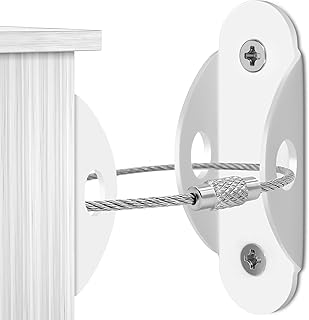 Kippsicherung Möbel 10 Stück, Metall Anti-Tip Möbelgurte Ankergurte Kit, Kippschutz für Kindersicherheit zur Wandmontage Schützen Sie Kleinkinder und Haustiere vor herabfallenden Möbeln Test 2025