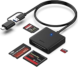 Speicherkartenleser, BENFEI 4 in 1 USB USB-C auf SD Micro SD MS CF Kartenleser Adapter Test 2025