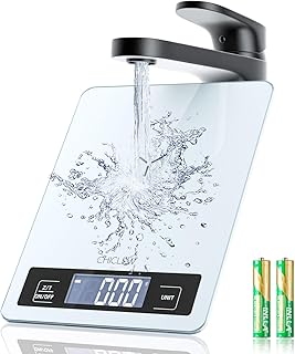 Digitale Küchenwaage Digitalwaage, 5KG Electronische Waage Küchen Digital bis zu 1-g-genau, Haushaltswaage mit LCD Display, Gehärtetem Glas Wiegefläche und Tara Funktion Test 2025