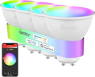 Avatar Controls Alexa Glühbirnen GU10, Smart LED Lampen 5W 500LM Dimmbar, 2700-6500K RGB & 16 Millionen Farben, steuerbar via App, Kompatibel mit Alexa and Google Home(4 Pack) Test 2025