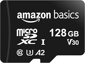 Amazon Basics MicroSDXC-Speicherkarte, 128 GB, mit SD-Adapter, A2, U3, 100 MB/s max. Lesegeschwindigkeit, Schwarz Test 2025