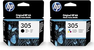 HP Ink 3YM61AE/3YM60AE 305 Multipack Original Tintenpatronen, Schwarz und Tricolor