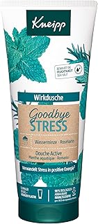 Kneipp Wirkdusche Goodbye Stress - feuchtigkeitsspendendes Duschgel mit ätherischen Ölen aus Rosmarin & Wasserminze für mehr Energie - vegan - ohne Mikroplastik - 200ml