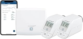 Homematic IP Smart Home Starter Set Heizen, Digitale Steuerung für Heizung mit oder ohne App, Alexa, Google Assistant, einfache Installation, Energie sparen, Thermostat, Heizungsthermostat, 156537A0 Test 2025