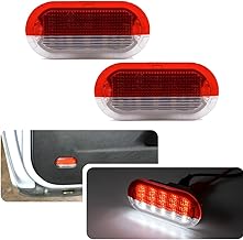 2 x weiß-rote LED-Türleuchte für Golf MK3 MK4 Beetle Cabrio Jetta Bora Polo Sharan Vento Skoda Octavia Seat Test 2025