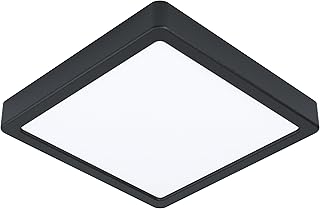 EGLO connect.z Smart-Home LED Bad-Deckenlampe Fueva-Z, L x B 21 cm, ZigBee, App und Sprachsteuerung Alexa, Lichtfarbe (warmweiß-kaltweiß), dimmbar, Metall Aufbauleuchte schwarz, IP44 Test 2025