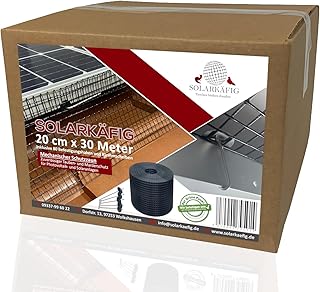 Solarkäfig Taubenabwehr für Solaranlagen 20cm x 30 Meter, VERZINKT (0% MwSt) Taubenschutz Vogelschutz PV-Anlage – Marderschutz Photovoltaik & Solarmodule - Langlebig, UV-beständig, einfache Montage Test 2025