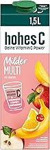 hohes C Milder Multivitamin (1 x 1,5l), 100% Saft, Apfel, Orange, Acerola, Mango, 7 Vitamine, ohne Zuckerzusatz laut Gesetz, weniger Säure, vegan Test 2025