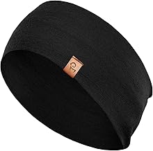 menique Dehnbare Sport-Yoga-Stirnbänder für Damen, 100% Merinowolle, Schweißbänder, Kopfbedeckung, Bandana