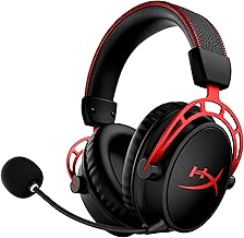 HyperX Cloud Alpha Wireless Gaming-Headset , 300h Akkulaufzeit, DTS Headphone mit 3D Audio, Dual Chamber Treiber, 2,4 GHz kabellos, Abnehmbares Mikrofon mit Geräuschunterdrückung, Schwarz-Rot Test 2025