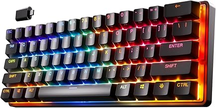 SteelSeries Apex Pro Mini Wireless HyperMagnetic Gaming-Tastatur – Die weltweit schnellste Tastatur – 60%-Formfaktor – RGB – PBT-Keycaps – Bluetooth – 2,4 GHz – USB-C – Deutsches Tastatur QWERTZ Test 2025